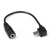 Micro-USB-Stecker auf 3,5-mm-Buchse Buchse Audio kabel für Active Clip Mic Microphone Convert Adapter -1 Fuß (schwarz)
