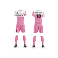 Vente en gros de maillots de football personnalisés pour femmes, impression sublimée, logo brodé, séchage rapide, légers, ensemble uniforme de football pour femmes