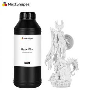 NextShapes bianco puro ad alta precisione 3D Print Basic Plus fotopolimero resina 3D in resina 405nm 1KG LCD DLP 3D stampante resina - Product Image 1