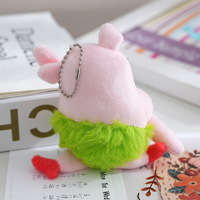 Pendentif en peluche cochon danseur de ballet, jouet en peluche cochon amusant de dessin animé avec bras croisés, ornement décoratif pour sac