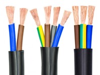 Câble électrique multiconducteur flexible RVV Zr 2,5 mm avec câbles d'alimentation 4, 6, 15, 25 mm à 4 conducteurs, conducteur en cuivre, isolation en PVC