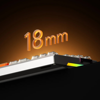 Clavier à interrupteurs magnétiques sur mesure OEM, disposition 75 %, à effet Hall, usinage de précision, alliage d'aluminium 6063, moules existants, prix usine