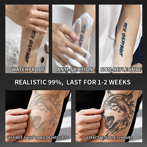 Tatuaggio Semipermanente Personalizzato Premium di Lunga Durata con Design alla Moda e Trasferimento ad Acqua per il Corpo - Product Image 5