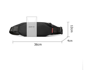 WAALUU, riñonera de moda personalizada, bandolera de diseño sencillo, riñonera ligera de nailon para el pecho, riñonera deportiva con logotipo - Product Image 2