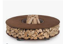 เตาผิงไม้ทรงกลม ทำจากเหล็กกันสนิม สำหรับสวนและลานบ้าน - Product Image 3