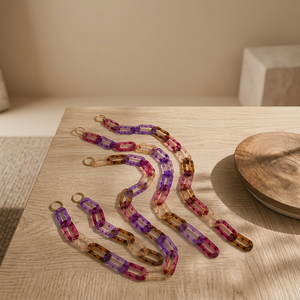 Chaîne décorative multifonctionnelle en résine colorée, design moderne et luxueux, idéale pour la décoration murale d'événements - Product Image 1