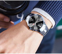 Nouvelles montres de couple tendance, double calendrier, alliage diamanté, montres pour homme et femme, mouvement à quartz, montres pour couples