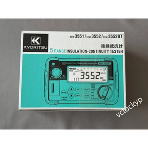 KYORITSU KEW 3552BT Digital Insulation Resistance Tester 50-1000V Megohmmeter Used - Product Image 2