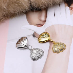 Collier pendentif en argent S925 fait main, style coquillage, accessoire, style coréen, pour femme, composants de bijoux en perles vides, nouveau, DIY - Product Image 2