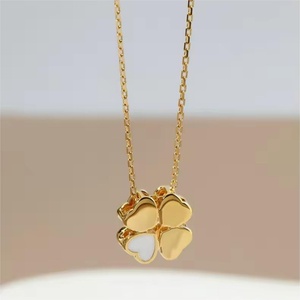 Collar de Trébol de Cuatro Hojas de Plata 925 para Mujer, Estilo Versátil, Cadena con Incrustaciones de Circonio Electrochapado, Joyería Fina de Moda - Product Image 4