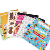 Doppelseitiges, Wiederverwendbares und Personalisierbares Deko-Stickerbuch zum Sammeln von Stickern, Süßes Notizbuch mit Leeren Trennpapieren