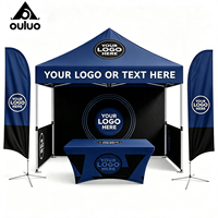 Carpa de Exhibición Comercial con Estructura de Acero de Diseño Personalizado de 10x10 Pies, de Una Sola Capa, Impermeable, de Oxford 300D, Cuadrada, para Eventos de Comercio de Alimentos
