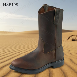 Botas de Seguridad ZYF, Populares <span class=keywords><strong>en</strong></span> el Mercado Estadounidense, de Cuero Crazy Horse de Corte Alto, Resistentes al <span class=keywords><strong>Aceite</strong></span>, para Minería y Plataformas de Perforación, Modelo HSB199 - Product Image 3