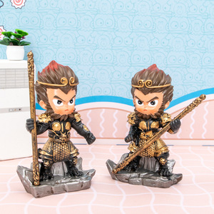 Figura de Resina de Sun Wukong de Yu Mo, Personaje de Dibujos Animados, Decoración de Escritorio, Adorno Coleccionable, Decoración del Hogar, Regalo - Product Image 4