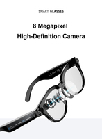 Lunettes Intelligentes avec Caméra 8MP, Traduction IA, Lunettes Bluetooth, Lunettes de Soleil avec Enregistrement Musical et Audio M89S