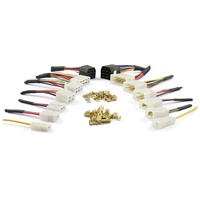 Set soket steker konektor 2.8mm, 2/3/4 cara Pin Pria & Wanita dengan kawat untuk kawat mobil Motor