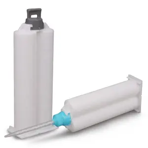 Factory Supply 50ml 1:1 Two-component Epoxy Cartridge Tube Plastic Dispensing Cartridge With Static Mixer