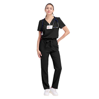 Uniforme de gommage facile d'entretien Design élégant pour renforcer votre confiance Ensembles d'uniformes de gommage Infirmière Tissu léger Gommage d'infirmière