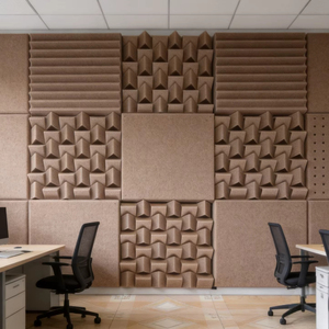 Panel Acústico 3D Geométrico, Espuma Absorbente de Sonido, Decoración de Pared Alternativa para Hoteles, Salas de Podcast, Fondo para Streaming, Elegante - Product Image 4