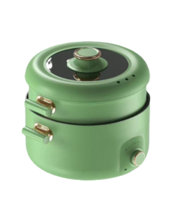 Olla caliente multifuncional Cocina de Vapor Eléctrica Electrodomésticos antiadherentes con tapa de vidrio templado - Product Image 1