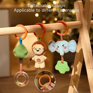 Jouets sensoriels <span class=keywords><strong>pour</strong></span> poussette Tumama, girafe en peluche, jouets mobiles <span class=keywords><strong>pour</strong></span> berceau et siège auto, jouets à couinements <span class=keywords><strong>pour</strong></span> nouveau-nés, hochets suspendus en spirale <span class=keywords><strong>pour</strong></span> poussette - Product Image 6