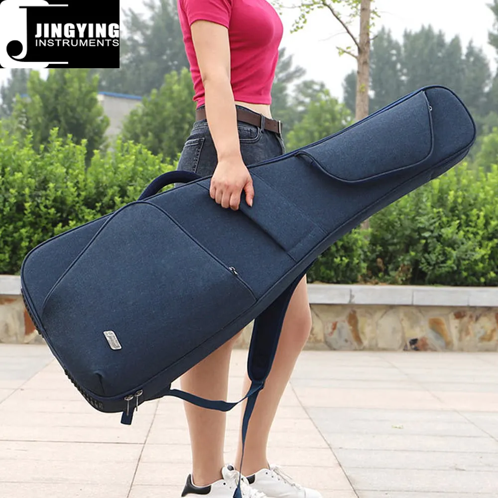 2022 Jingying संगीत गिटार सामान, 2022 नई डिजाइन 36/39/41 इंच लोक/इलेक्ट्रिक/बास गिटार बैग