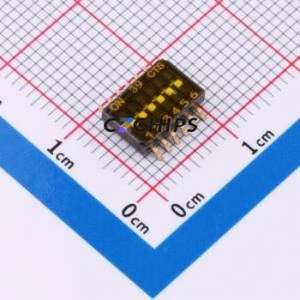 218-6LPSTRF DIP Switch Switch Flat Toggle, Groove Type Single Pole Single Throw 6 Gull Wing Type - Product Image 1