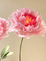 Lampe sur pied géante en forme de coquelicot lumineux avec lumière LED pour décor floral de mariage, scène, vitrine de centre commercial
