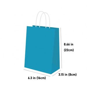 Small Gift Bag with Handle 6.3 * 3.1 * 8.7 in Party Supplies Bag for Birthday Parties Shopping Weddings and Mother's Day Gift - Product Image 2