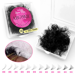 Abonie Premade Lash Fans 500pcs 6D 20D Base Puntiaguda Pestañas Postizas Extensiones Individuales - Product Image 4
