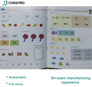 CHEERMO Autocollants en acrylique découpés pour <span class=keywords><strong>livre</strong></span> éducatif réutilisable pour enfants, en papier couché écologique 80g, épaisseur 81um, pour le bricolage - Product Image 3