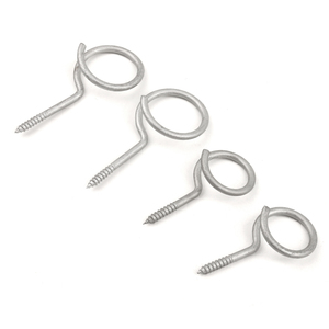 Anneaux <span class=keywords><strong>de</strong></span> fixation pour câbles, crochets à œil, boulons filetés, <span class=keywords><strong>vis</strong></span> en queue <span class=keywords><strong>de</strong></span> <span class=keywords><strong>cochon</strong></span> en acier galvanisé - Product Image 1