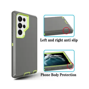 Heavy Duty 3 in 1 for Samsung S21 Case Full Body Protective Phone Cover for Galaxy S22 Plus S23 Ultra