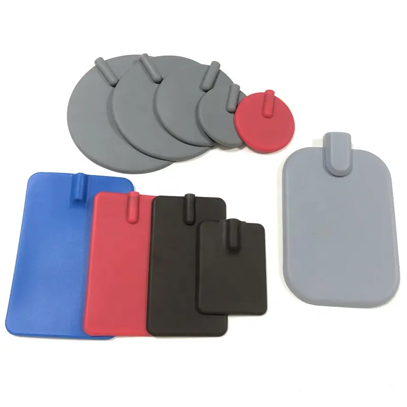 Jinke ISO OEM 65mm 95mm Silicone Electrodes Pad Plate Tens Ems Conductive Silicone Rubber Tens Electrode Dry Pad for Tens Unit