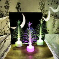 Mini décorations d'arbre de Noël en plastique en gros d'usine accessoires bon marché pour la maison et la fête avec alimentation par batterie