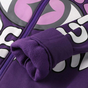 Unisex de alta calidad Boxy Fit <span class=keywords><strong>Zip</strong></span>-up Tech Fleece Hoodies 500 Gsm algodón logotipo personalizado para Puff estampado bordado Y2K con capucha para ganar - Product Image 5