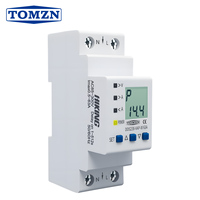 TOMZN Limite de courant de relais de surtension réglable sous le protecteur de courant Affichage V-I-kW-kWh 63A 110V 230V Contrôle du niveau d'eau