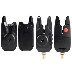 JY-80 d'alarme électronique de pêche sans fil 1 + 4 Réservoir de pêche à la carpe européenne Ensemble d'alarme de morsure de pêche avec fonction de <span class=keywords><strong>test</strong></span> de portée - Product Image 1