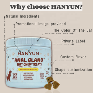 Godemichet Anal à mâcher doux avec citrouille pour chiens, enzyme nutritionnelle-supplément en fibres probiotiques pour chiens - Product Image 5