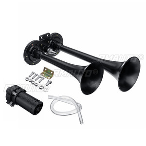 Klaxon électrique super puissant 180 dB 12 V à 2 trompettes avec électrovanne pour voiture, SUV, camion, poids lourd, camping-car, bateau - Product Image 3