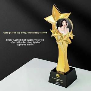 เหรียญคริสตัลสีทองสำหรับใส่เล่นกีฬารูปทรงแปลกๆเป็นมิตรกับสิ่งแวดล้อมดีไซน์ใหม่นวัตกรรมใหม่ออกแบบได้เองในแต่ละปี - Product Image 6