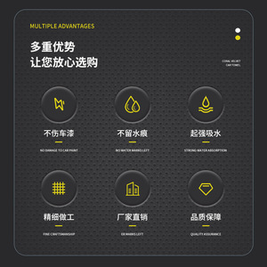 Toalla de microfibra de lana coral para lavado de autos, paño de limpieza de color sólido, súper absorbente y grueso, para el cuidado del automóvil - Product Image 2