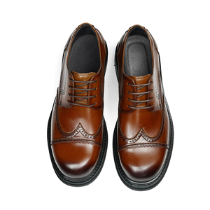 รองเท้าหนังแท้แบบสลิปออน สไตล์โบรก แกะสลักลาย  ใส่สบาย ระบายอากาศได้ดี น้ำหนักเบา กันลื่น เหมาะสำหรับผู้ชาย สวมใส่ได้ทั้งแบบลำลองและธุรกิจ - Product Image 5