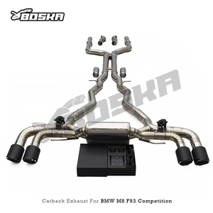Échappement en titane OEM pour M8 F91/F92/F93 4.4T 2017-2024 avec silencieux Valvetronic et tube en X poli - Product Image 6