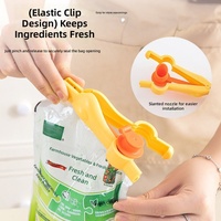 MIXWARES Clip de scellage hermétique pour sacs alimentaires, anti-humidité avec bec verseur pour snacks, épices et cuisine