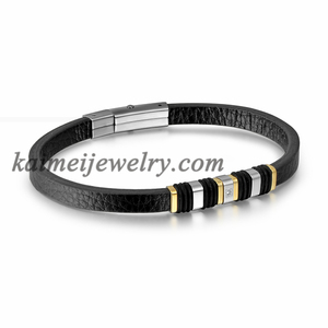 การออกแบบใหม่ขายส่ง316L สแตนเลสเข็มกลัดสร้อย<span class=keywords><strong>ข้อ</strong></span><span class=keywords><strong>มือ</strong></span>หนัง<span class=keywords><strong>ชาย</strong></span> - Product Image 3