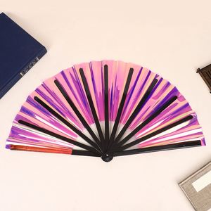 พัดมือโฮโลแกรม Kpop สีสันสดใส คุณภาพดี ขนาดใหญ่ พิมพ์โลโก้ตามสั่งส่วนตัว QM - Product Image 5