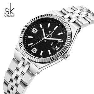 Montre à quartz élégante pour femme avec cadran nid d'abeille, bracelet en acier à sept maillons, montre décontractée et habillée - Product Image 3