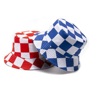Cappello da Pescatore Personalizzato all'Ingrosso con Doppio Rete, Cappello da Sole da Viaggio Tinta Unita e a Quadri per Giovani - Product Image 2