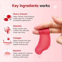 Plester Mata Kolagen Vegan Korea Khusus Natal, Anti-kerut, Pengencang, Hidrogel, dengan logo, untuk Mata Bengkak